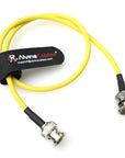 Alvin's Cables 12G SDI Flexible Coaxial Cable BNC Male to Male for RED Komodo| Atomos Monitor 75 Ohm Shielded Cable for 4K Video Camera, Yellow