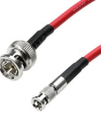 Alvin's Cables Micro BNC to BNC Cable 12G-SDI High Speed 4K UHD Video Coaxial Cable, 75 Ohm Ultra-Soft for Blackmagic Video Assist 5" Monitor, Red 50CM|19.7inches