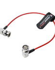 Alvin's Cables SDI Cable, 30CM|1ft Right Angle to Right Angle Ultra-Thin 75Ω Coaxial Cable for Sony Canon Panasonic HD|4K 6G-SDI Camera Camcorder Video Transmission,Red