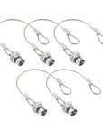 Alvin's Cables Dust Cap Compatible with LEMO 00B(6.4 mm) Connectors, Industrial Protective Cover with Metal Retention Wire, Dustproof, Moisture Resistant, 2 Pieces