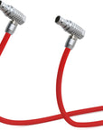Alvin's Cables Right Angle 2 Pin to 2 Pin Power Cable for Teradek Bond Z CAM E2 Blackmagic Pyxis 6K, for ARRI Alexa, Ultra Soft 45cm|18inches