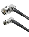Alvin's Cables Micro BNC to BNC Cable 12G-SDI High Speed 4K UHD Video Coaxial Cable, 75 Ohm Ultra-Soft for Blackmagic Video Assist 5" Monitor, Right Angle 50CM|19.7inches