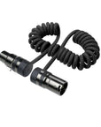 Alvin's Cables Rotatable Low-Profile XLR 3 Pin Male to Female Ultra-Flexible Coiled Cable, Aramid-Reinforced for Sony|Canon|Blackmagic Pro Cameras & Studio Audio