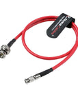 Alvin's Cables Micro BNC to BNC Cable 12G-SDI High Speed 4K UHD Video Coaxial Cable, 75 Ohm Ultra-Soft for Blackmagic Video Assist 5" Monitor, Red 50CM|19.7inches