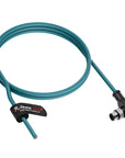 Alvin's Cables M12 A-Code 8 Pin Male Right Angle to Open End Power I/O Cable Cat6a High-Flex Shielded for Cognex Keyence Basler Industrial Automation Fieldbus Module 3.3ft/1m