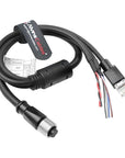 Alvin's Cables M12 12 Pin Power Functional Ethernet Cable for DJI Livox HAP(TX) Mid-70 Mid-360 LiDAR Sensor, M12 Aviation 12 Pin Female to RJ45 1 to 3 Breakout Cable