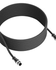 Alvin's Cables M12 D-Code 4 Pin Male to M12 D-Code 4 Pin Male Ethernet Cable for Keyence Baumer Sick Camera, High-Flex Cat6a Cable for Industrial Automation, EtherCAT/PROFINET 3.3ft/1m Green