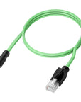 Alvin's Cables M8 A-Code 4 Pin Male to RJ45 Ethernet Cable Cat5e High-Flex Shielded for Beckhoff ZK1090-3191 Industrial Automation EtherCAT Fieldbus