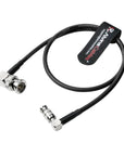 Alvin's Cables Micro BNC to BNC Cable 12G-SDI High Speed 4K UHD Video Coaxial Cable, 75 Ohm Ultra-Soft for Blackmagic Video Assist 5" Monitor, Right Angle 50CM|19.7inches