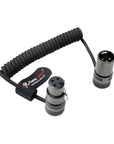 Alvin's Cables Rotatable Low-Profile XLR 3 Pin Male to Female Ultra-Flexible Coiled Cable, Aramid-Reinforced for Sony|Canon|Blackmagic Pro Cameras & Studio Audio