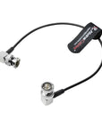 Alvin's Cables SDI Cable, 30CM|1ft Right Angle to Right Angle Ultra-Thin 75Ω Coaxial Cable for Sony Canon Panasonic HD|4K 6G-SDI Camera Camcorder Video Transmission,Black