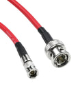 Alvin's Cables Micro BNC to BNC Cable 12G-SDI High Speed 4K UHD Video Coaxial Cable, 75 Ohm Ultra-Soft for Blackmagic Video Assist 5" Monitor, Red 50CM|19.7inches