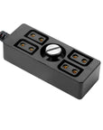 Alvin's Cables Smart D-tap Splitter Cable, Ultra Soft Smart Dtap Male to 4 Port Dtap Female Splitter Hub Power Cable for ARRI RED Teradek SmallHD SmallRig V-Mount|Gold-Mount Battery 40cm/15.7inches