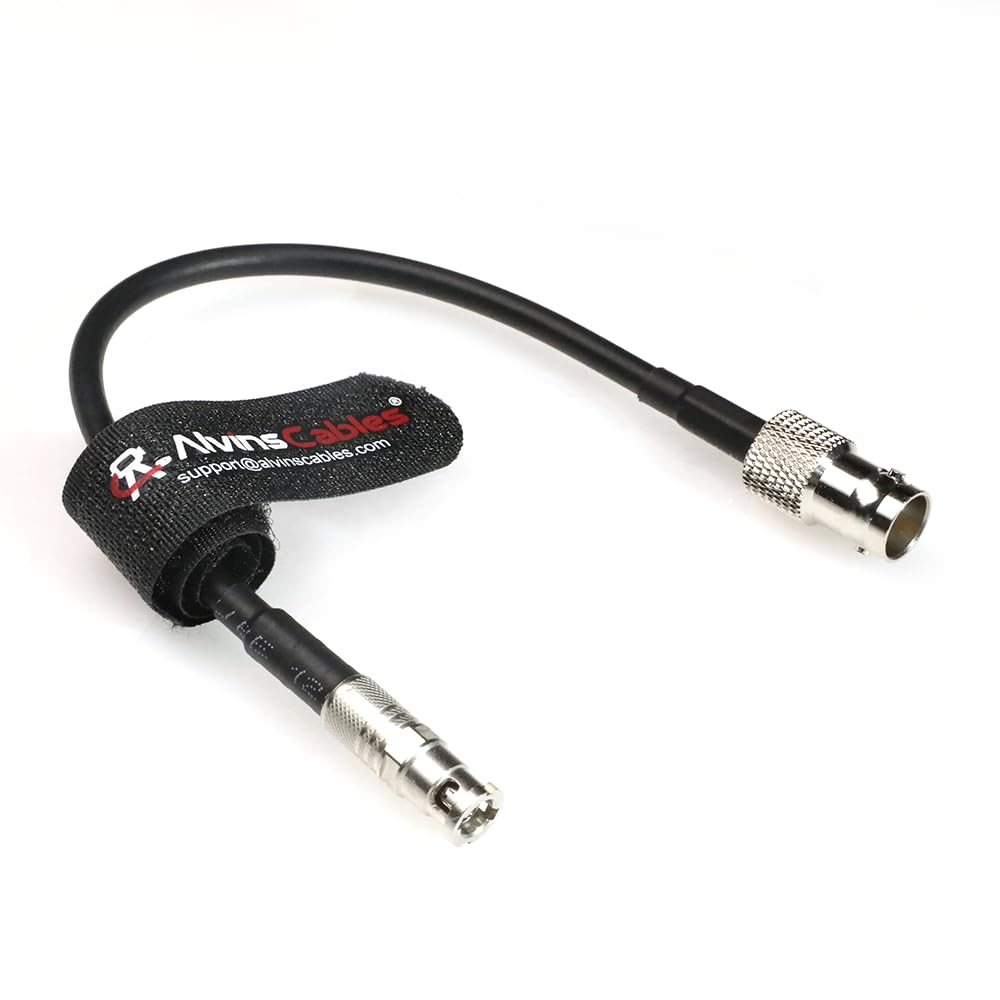 Alvin's Cables 12G Micro BNC to BNC Female Adapter Cable, 12G-SDI High Density 4K UHD Video Coaxial Cable, 75 Ohm Ultra-Soft for Blackmagic Video Assist 5" Monitor 20CM| 7.9inches