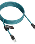 Alvin's Cables M12 X-Code 8 Pin Female to RJ45 Ethernet Cable Cat6a High-Flex Shielded for Cognex Keyence Basler Industrial Automation Fieldbus Module