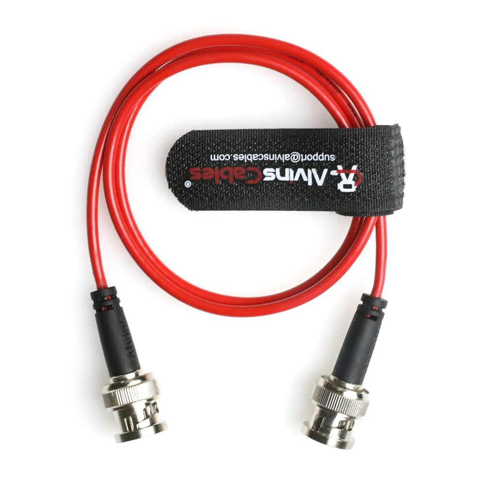 Alvin's Cables SDI Cable Ultra-Thin 75Ω Coaxial Cable for Sony Canon Panasonic HD|4K 6G-SDI Camera Camcorder Video Transmission, 60CM|2ft
