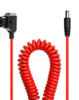 Alvin's Cables Dtap to DC Coiled Cable for Atomos Shinobi,Ultra Soft D-tap to 2.1 DC Power Cable for Blackmagic Design Video Assist,SmallHD 702,for Feelworld FW568 Monitor