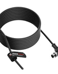 Alvin's Cables M12 A-Code 8 Pin Male Right Angle to Open End Power I/O Cable Cat6a High-Flex Shielded for Cognex Keyence Basler Industrial Automation Fieldbus Module 3.3ft/1m