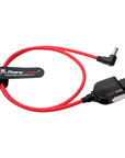 Alvin's Cables Smart Dtap to DC Cable for Atomos Ninja V, Ultra Soft D-tap to 2.1 DC Right Angle Power Cable for Blackmagic Design Video Assist, SmallHD 702, for Feelworld FW568 Monitor 60cm|23.6in