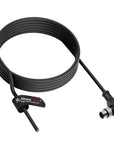 Alvin's Cables M12 A-Code 8 Pin Male Right Angle to Open End Power I/O Cable Cat6a High-Flex Shielded for Cognex Keyence Basler Industrial Automation Fieldbus Module 3.3ft/1m