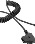 Alvin's Cables Dtap to Locking DC Right Angle Coiled Power Cable for Atomos Ninja V D-tap Cable for Blackmagic Video Assist, for Hollyland Mars 400S, Ultra Flexible 2ft