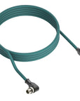 Alvin's Cables M12 X-Code 8 Pin Male to RJ45 Ethernet Cable for Cognex Keyence Camera, High-Flex Cat6a Cable for Industrial Automation, Fieldbus Module, Robotics, Right Angle