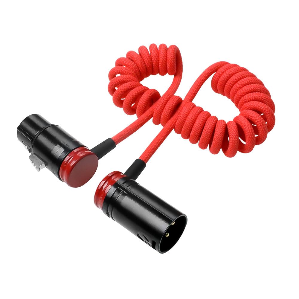Alvin's Cables Low-Profile XLR 3 Pin Male to Female Ultra-Flexible Coiled Cable, Aramid-Reinforced for Sony|Canon|Blackmagic Pro Cameras & Studio Audio
