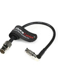 Alvin's Cables 12G Micro BNC to BNC Female Adapter Cable, High Density 4K UHD Video Coaxial Cable, 75 Ohm Ultra-Slim for Blackmagic Video Assist 5" Monitor, Right Angle Micro BNC 7.9inches