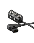 Alvin's Cables 1 to 3 Power Splitter Box Cable Dtap to 3 x Hirose 4 Pin Female Splitter Cable for Sound Devices 688 633, Zoom F4/F8/F8N Audio Recorders, 30cm/11.81in