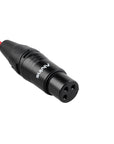 Alvin's Cables Mini XLR 3 Pin Male to XLR 3 Pin Female Coiled Audio Cable for Blackmagic Pocket Cinema Camera BMPCC 4K/6K, Video Assist 4K, Sharp 8K Cam, Ultra Soft