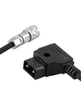 Alvin's Cables D-Tap to BMPCC 6K 4K Coiled Power Cable, Straight Weipu 2-Pin Female to D-Tap Male, Braided Ultra Flexible Coiled Cable for Blackmagic Pocket Cinema Camera 4K/6K/6K Pro, V-Mount, Black