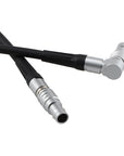 Alvin’s Cables Control Cable for Arri RIA-1 to Ward's Sniper Mark 3 III Rangerfinder Monitor, Compatible with K2.0036186 KK.0039980, 4 Pin Right Angle Rotatable to Straight Data Cable, 30cm|11.8in