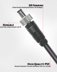 Alvin's Cables ATOMOS Monitor Power Cable Locking DC 5.5 2.1 to D Tap for Video Devices PIX E7 PIX E5 7 Touchscreen Display Hollyland Mars 400s