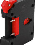 Alvin's Cables Gold Mount Battery Plate for SmallHD Ultra 5 & Ultra 7, Direct Contact Power Supply with 1 x D-Tap & 2 x 0B 2 Pin Outputs, G-Mount System, Black and Red