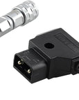 Alvin's Cables D-Tap to BMPCC 6K 4K Coiled Power Cable, Straight Weipu 2-Pin Female to D-Tap Male, Braided Ultra Flexible Coiled Cable for Blackmagic Pocket Cinema Camera 4K/6K/6K Pro, V-Mount, Black