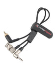 Alvin's Cables Tentacle Sync Timecode Y-Cable, 3.5mm TRS to BNC & Locking 3.5mm TRS Timecode Cable for Sony FX6 FX9 F55, Rode Wireless Receiver & Camera Timecode Sync, Ultra-Soft Cable 10 inches|25cm