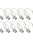 Alvin's Cables Dust Cap Compatible with LEMO 00B(6.4 mm) Connectors, Industrial Protective Cover with Metal Retention Wire, Dustproof, Moisture Resistant, 2 Pieces