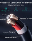 Alvin's Cables BMPCC4K to D Tap Power Cable for Blackmagic Pocket Cinema Camera 4K Gold Mount V Mount Battery Weipu 2 Pin Female to P Tap