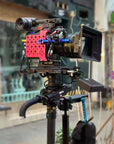 Alvins 3 Side Extension Bracket Camera Shoe Mount for ARRI Alexa Mini Expansion Side Panel Camera Mounting Cheese Plate with M6 3/8"-16 1/4"-20 Thread, Red