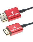 Alvin's Cables 8K High Speed Mini HDMI to HDMI Coiled Cable, Aluminum 8K@60Hz 4K@240Hz HDMI 2.1, Compatible with Camera, Camcorder, Tablet and Graphics/Video Card, Laptop, Projector