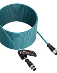 Alvin's Cables M12 A-Code 8 Pin Male to 8 Pin Female Cat6a High-Flex Shielded Sensor Actuator Cable for Cognex Industrial Camera 15m/49ft
