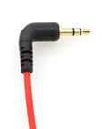 Alvin's Cables Locking 3.5mm TRS to 3.5mm TRS Audio Cable for Sennheiser Deity TC-1 Right Angle TRS Coiled Cable for DSLR| Mirrorless Camera