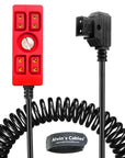 Alvin's Cables D-tap Splitter Ultrashort Power Cable D-Tap Male to 4 Port Dtap Female Cord for ARRI RED Cameras TILTA Steadicam IDX Battery
