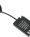 Alvin’s Cables DMW-DCC17 DMW-BLK22 Dummy Battery to D-tap Power Adapter Coiled Cable for Panasonic Lumix S5 S5II S5K S5C GH6 GH5II G9 G9II Camera