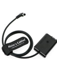 Alvin's Cables NP-FW50 Dummy Battery to DC Right Angle Power Cable for Sony A7 A7II A7R A7RII A7S A7SII A5000 A5100 A6000 A6100 A6300 A6400 A6500 A6600 Cameras 60CM
