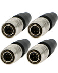 Alvins Hirose 4-Pin Male Connector HR10A-7P-4P Male Plug for Sound Devices 664| Zaxcom| Sony Venice