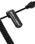 Alvin’s Cables D-Tap to 4-Pin Microfit Power Cable for Freefly Ember S5K Camera (Coiled cable)