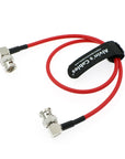 Alvin's Cables 12G SDI Flexible Coaxial Cable BNC Male to Male Right Angle for RED Komodo| Atomos Monitor 75 Ohm Shielded Cable for 4K Video Camera, Flexible 50CM