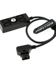 Alvin's Cables D-tap Splitter Ultrashort Power Cable D-Tap Male to 4 Port Dtap Female Cord for ARRI RED Cameras TILTA Steadicam IDX Battery