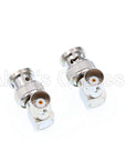 Alvin's Cables Right Angle BNC Connectors for HD SDI BNC Cable One Set